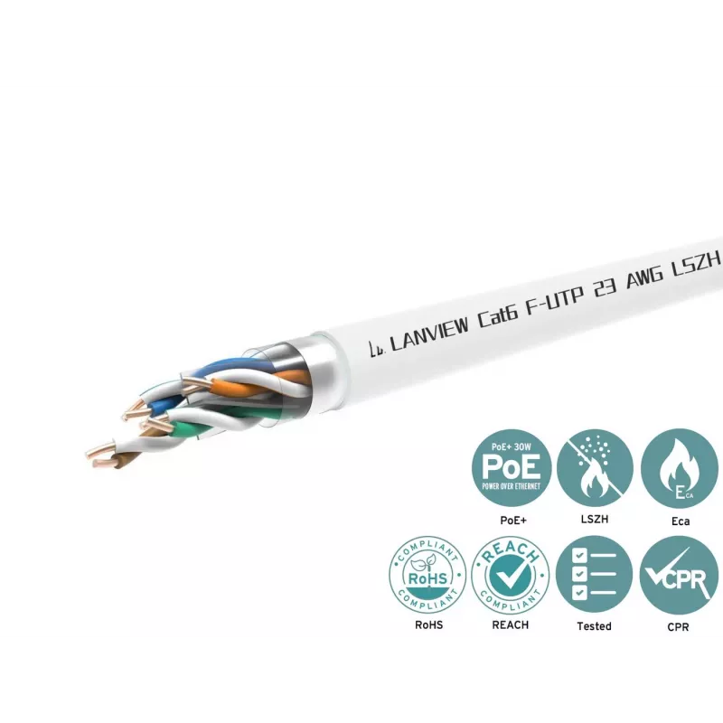 Lanview LVN122113 Netzwerkkabel Weiß 305 m Cat6 F/UTP (FTP)