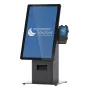 Kiosk-Set Ergonomic Solutions SpacePole Mini Kiosk Countertop Schwarz Metall