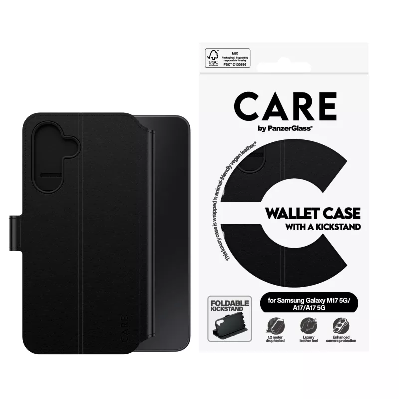 PanzerGlass CARE™ by ® Wallet Case mit Kickstand Samsung Galaxy M17 5G | A17 | A17 5G