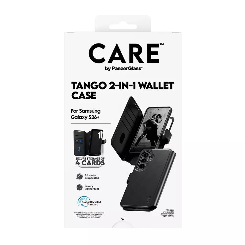 PanzerGlass CARE™ by ® Tango 2-in-1 Brieftaschenhülle mit Qi Samsung Galaxy S26+