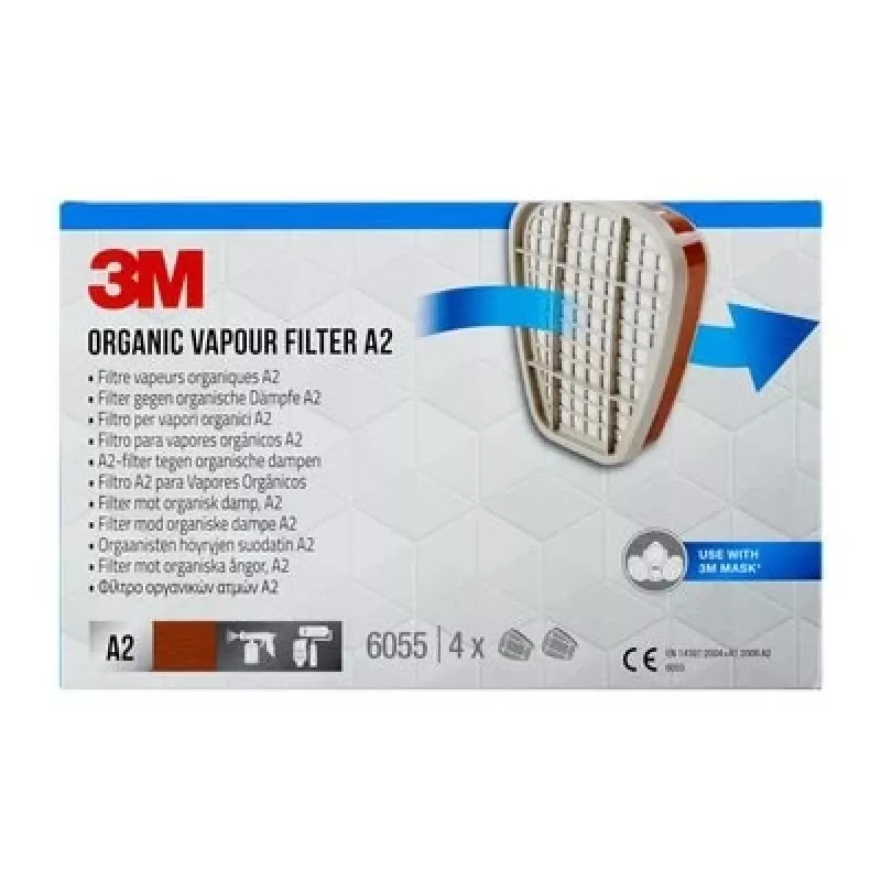 3M 6055 Gas- & Dampffilterkartusche 4 St.