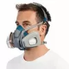 Halbmaske mit Luftreinigung 3M 6502QLPRO — Halbmaske, blau/grau, Schnellverschluss
