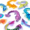 CrystaLynx Dragons, 9-Zoll sammelbare bewegliche Drachen-Spielfigur für Kinder & Erwachsene, Blindbox, Fidget-Spielzeug für Zuhause, Büro & Schreibtisch-Deko (Stile können variieren)