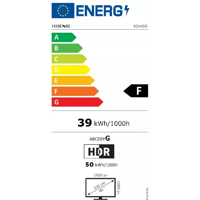 LED TV Hisense 40A49S 40 Zoll (100 cm) HD Feature TV, schwarz
