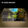 TV Hisense 55E8S 55 Zoll (139,7 cm) QLED Mini LED 4K Ultra HD Smart TV HomeOS Wi‑Fi Grau 400 cd/m²