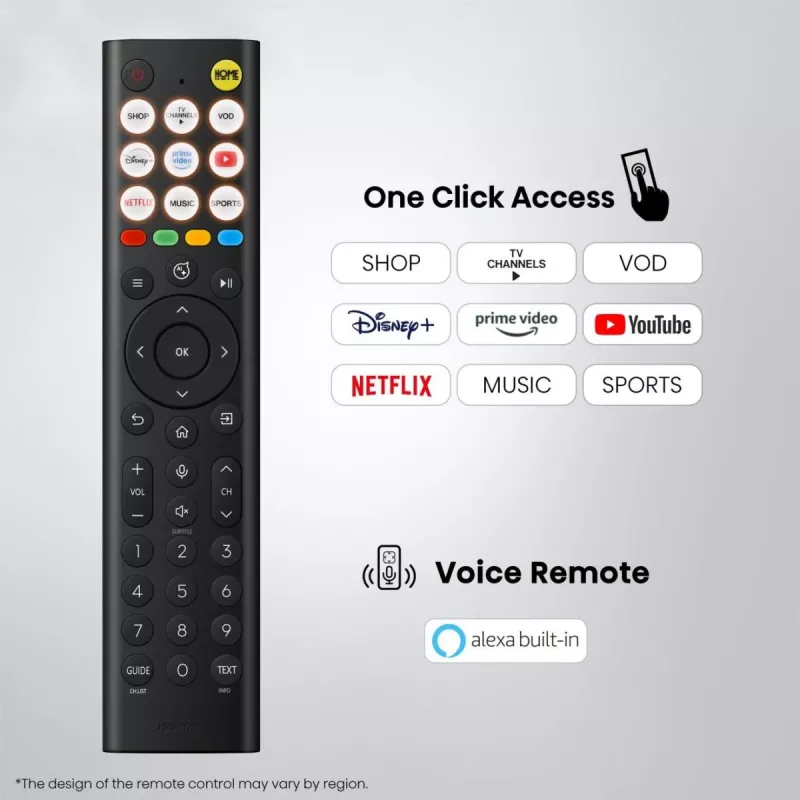 TV Hisense 55E8S 55 Zoll (139,7 cm) QLED Mini LED 4K Ultra HD Smart TV HomeOS Wi‑Fi Grau 400 cd/m²
