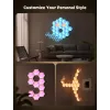 Smartes Wandleuchten-Set Govee Glide Hexagon Light Panels Ultra Erweiterungspack – Wi-Fi/Bluetooth, 36 V Eingang, grau