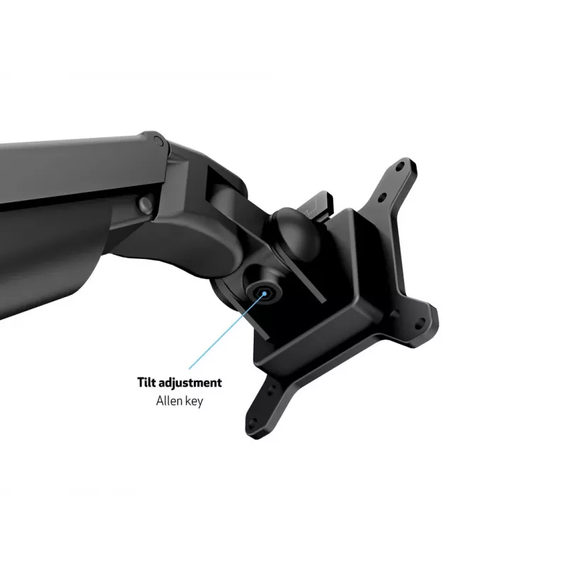 Multibrackets M VESA Gas Lift Arm Schreibtisch- oder Wandhalterung Basic Schwarz Klemme/Durchschraubmontage 10 kg