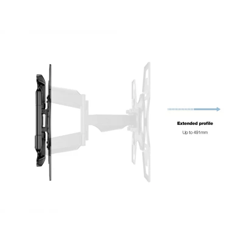 Wandhalterung MULTIBRACKETS M VESA Flexarm Full Motion Dual 400x400 für 40–70 Zoll Bildschirme, 45 kg, schwarz