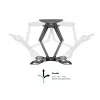 Wandhalterung MULTIBRACKETS M VESA Flexarm Full Motion Dual 400x400 für 40–70 Zoll Bildschirme, 45 kg, schwarz