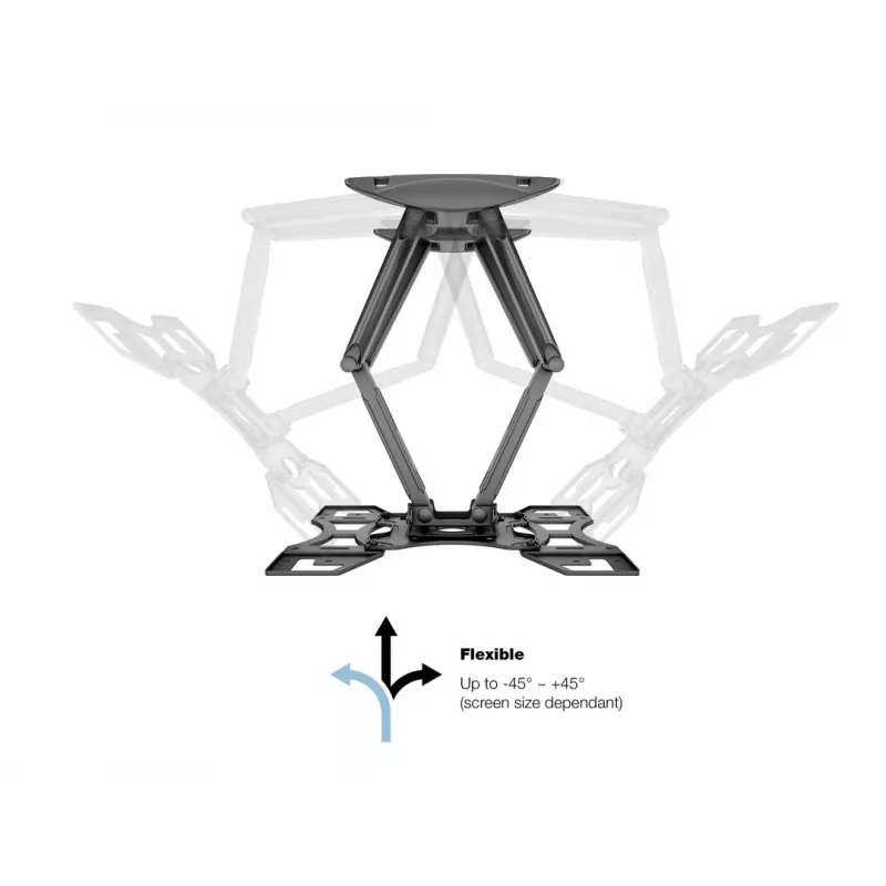 Wandhalterung MULTIBRACKETS M VESA Flexarm Full Motion Dual 400x400 für 40–70 Zoll Bildschirme, 45 kg, schwarz
