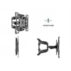 Wandhalterung MULTIBRACKETS M VESA Flexarm Full Motion Dual 400x400 für 40–70 Zoll Bildschirme, 45 kg, schwarz