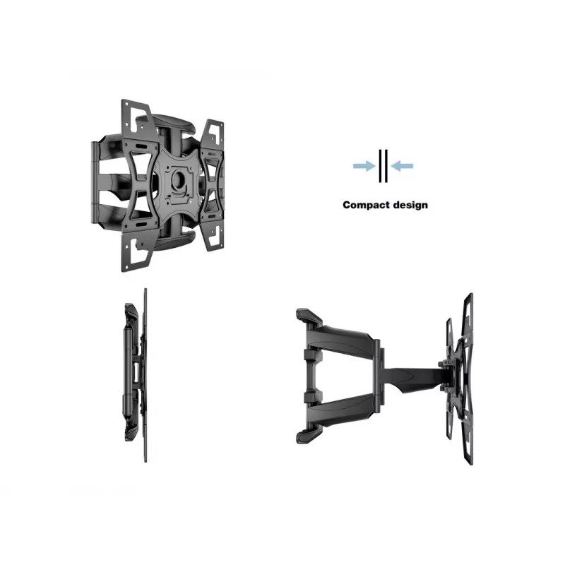 Wandhalterung MULTIBRACKETS M VESA Flexarm Full Motion Dual 400x400 für 40–70 Zoll Bildschirme, 45 kg, schwarz