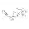 Multibrackets M Monitorhalterung Wand Basic Dual 16 kg 17-32 Zoll Schwarz