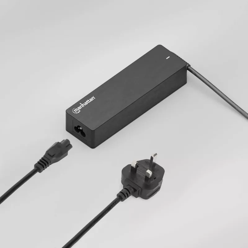 Manhattan Netzkabel, UK 3-poliger Stecker auf C5-Buchse (Kleeblatt/dreieckig), 1,8 m, 16 A, Kabel, lebenslange Garantie