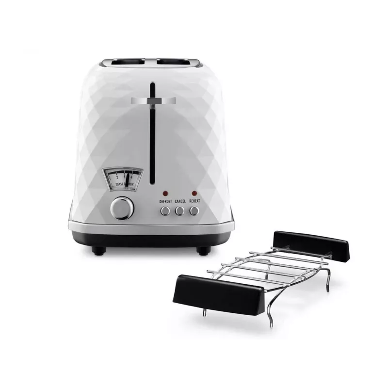 De’Longhi CTJ 2103.W Toaster 2 Scheiben 900 W Schwarz, Weiß