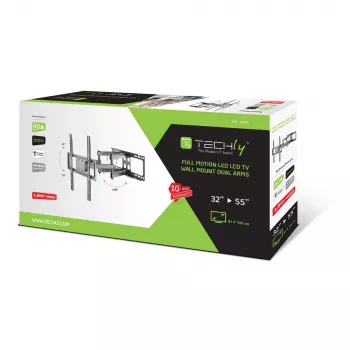 Techly ICA-PLB 344STY TV-Halterung/Standfuß 139,7 cm (55 Zoll) Schwarz