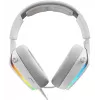 Glorious Gaming Glorious GHS Eternal RGB - Stereo RGB Gaming Headset für PC, PS5, PS4, Switch - Individuell abgestimmte abgewinkelte Treiber, verstellbares, kristallklares abnehmbares Mikrofon, USB-C - Langlebig, Komfort für den ganzen Tag und die ganze Nacht - Weiß
