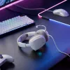 Glorious Gaming Glorious GHS Eternal RGB - Stereo RGB Gaming Headset für PC, PS5, PS4, Switch - Individuell abgestimmte abgewinkelte Treiber, verstellbares, kristallklares abnehmbares Mikrofon, USB-C - Langlebig, Komfort für den ganzen Tag und die ganze Nacht - Weiß
