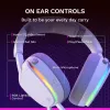 Glorious Gaming Glorious GHS Eternal RGB - Stereo RGB Gaming Headset für PC, PS5, PS4, Switch - Individuell abgestimmte abgewinkelte Treiber, verstellbares, kristallklares abnehmbares Mikrofon, USB-C - Langlebig, Komfort für den ganzen Tag und die ganze Nacht - Weiß