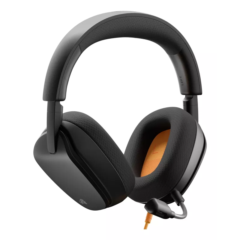 Glorious Gaming Glorious GHS Eternal - Stereo-Gaming-Headset für PC, PS5, PS4, Xbox, Switch - Individuell abgestimmte, abgewinkelte Treiber, verstellbares, kristallklares, abnehmbares Mikrofon, 3,5 mm - Robust, ganztägiger und nächtlicher Komfort - Schwarz