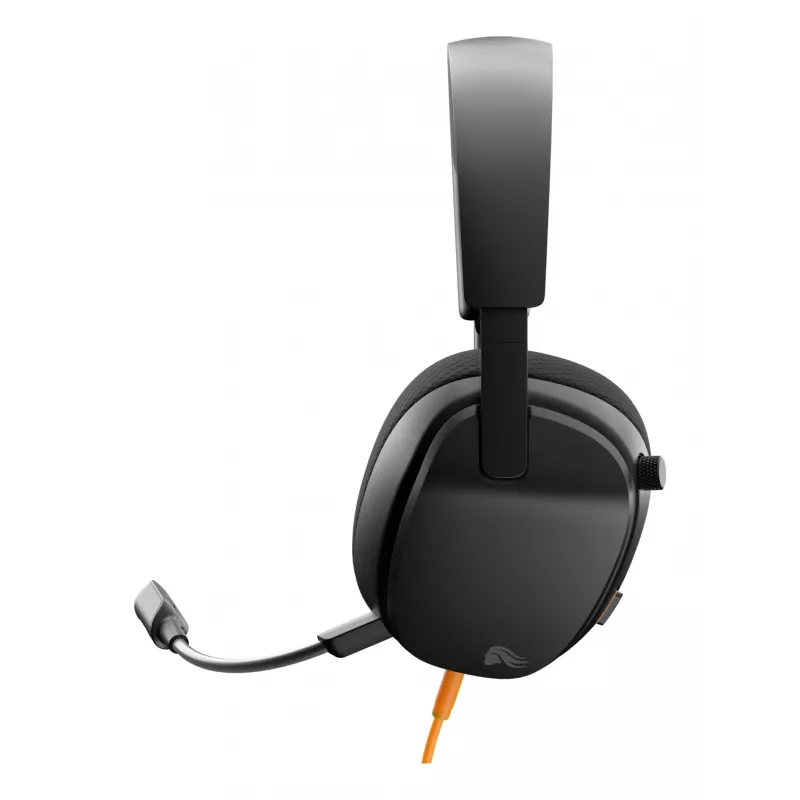 Glorious Gaming Glorious GHS Eternal - Stereo-Gaming-Headset für PC, PS5, PS4, Xbox, Switch - Individuell abgestimmte, abgewinkelte Treiber, verstellbares, kristallklares, abnehmbares Mikrofon, 3,5 mm - Robust, ganztägiger und nächtlicher Komfort - Schwarz