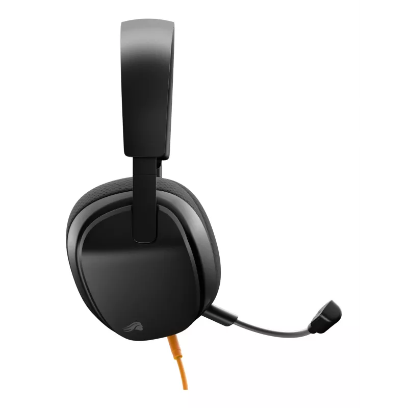 Glorious Gaming Glorious GHS Eternal - Stereo-Gaming-Headset für PC, PS5, PS4, Xbox, Switch - Individuell abgestimmte, abgewinkelte Treiber, verstellbares, kristallklares, abnehmbares Mikrofon, 3,5 mm - Robust, ganztägiger und nächtlicher Komfort - Schwarz