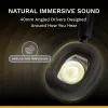 Glorious Gaming Glorious GHS Eternal - Stereo-Gaming-Headset für PC, PS5, PS4, Xbox, Switch - Individuell abgestimmte, abgewinkelte Treiber, verstellbares, kristallklares, abnehmbares Mikrofon, 3,5 mm - Robust, ganztägiger und nächtlicher Komfort - Schwarz