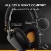 Glorious Gaming Glorious GHS Eternal - Stereo-Gaming-Headset für PC, PS5, PS4, Xbox, Switch - Individuell abgestimmte, abgewinkelte Treiber, verstellbares, kristallklares, abnehmbares Mikrofon, 3,5 mm - Robust, ganztägiger und nächtlicher Komfort - Schwarz