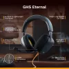 Glorious Gaming Glorious GHS Eternal - Stereo-Gaming-Headset für PC, PS5, PS4, Xbox, Switch - Individuell abgestimmte, abgewinkelte Treiber, verstellbares, kristallklares, abnehmbares Mikrofon, 3,5 mm - Robust, ganztägiger und nächtlicher Komfort - Schwarz