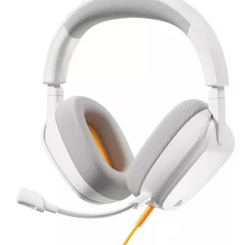 Glorious Gaming Glorious GHS Eternal - Stereo-Gaming-Headset für PC, PS5, PS4, Xbox, Switch - Speziell abgestimmte, abgewinkelte Treiber, verstellbares, kristallklares, abnehmbares Mikrofon, 3,5 mm - Langlebig, ganztägiger und nächtlicher Komfort - Weiß