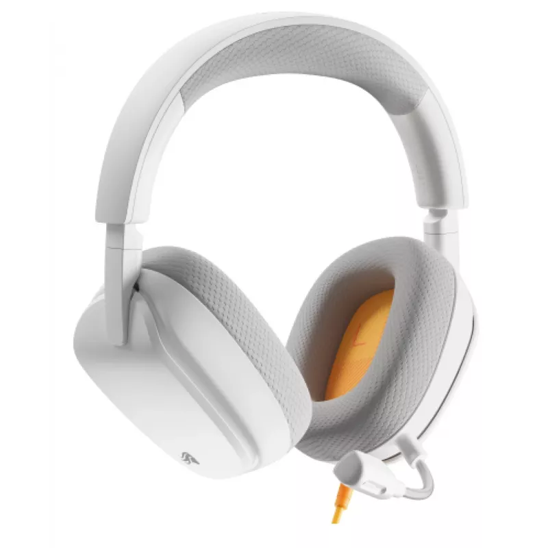 Glorious Gaming Glorious GHS Eternal - Stereo-Gaming-Headset für PC, PS5, PS4, Xbox, Switch - Speziell abgestimmte, abgewinkelte Treiber, verstellbares, kristallklares, abnehmbares Mikrofon, 3,5 mm - Langlebig, ganztägiger und nächtlicher Komfort - Weiß