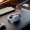 Glorious Gaming Glorious GHS Eternal - Stereo-Gaming-Headset für PC, PS5, PS4, Xbox, Switch - Speziell abgestimmte, abgewinkelte Treiber, verstellbares, kristallklares, abnehmbares Mikrofon, 3,5 mm - Langlebig, ganztägiger und nächtlicher Komfort - Weiß