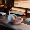 Glorious Gaming Glorious GHS Eternal - Stereo-Gaming-Headset für PC, PS5, PS4, Xbox, Switch - Speziell abgestimmte, abgewinkelte Treiber, verstellbares, kristallklares, abnehmbares Mikrofon, 3,5 mm - Langlebig, ganztägiger und nächtlicher Komfort - Weiß