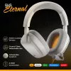 Glorious Gaming Glorious GHS Eternal - Stereo-Gaming-Headset für PC, PS5, PS4, Xbox, Switch - Speziell abgestimmte, abgewinkelte Treiber, verstellbares, kristallklares, abnehmbares Mikrofon, 3,5 mm - Langlebig, ganztägiger und nächtlicher Komfort - Weiß