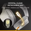 Glorious Gaming Glorious GHS Eternal - Stereo-Gaming-Headset für PC, PS5, PS4, Xbox, Switch - Speziell abgestimmte, abgewinkelte Treiber, verstellbares, kristallklares, abnehmbares Mikrofon, 3,5 mm - Langlebig, ganztägiger und nächtlicher Komfort - Weiß