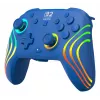 Kabelgebundenes & kabelloses Gamepad Turtle Beach Afterglow Wave Blue für Nintendo Switch 2 – Bluetooth/USB-C, RGB, integrierter 20-Stunden-Akku, 3 m Kabel