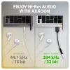 Axagon ADA-HA USB-A auf 3,5-mm-Klinke Hi-Res DAC Audio-Adapter, 384 kHz/32 Bit, Stereo