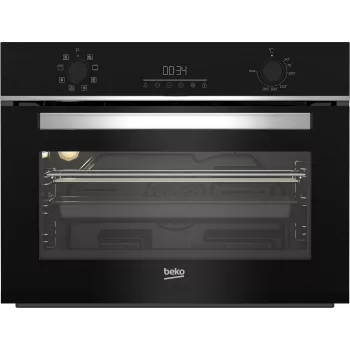 Einbau-Backofen BEKO BBCM13300X elektrisch, Edelstahl, Klasse A, Konvektion, Grill, Dampfreinigung