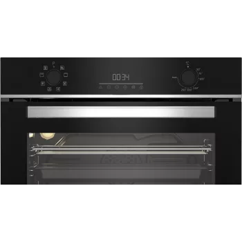 Einbau-Backofen BEKO BBCM13300X elektrisch, Edelstahl, Klasse A, Konvektion, Grill, Dampfreinigung