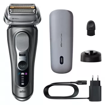 Folienrasierer Braun Series 9 Pro+ 9625s – Graphit, 5 Scherköpfe, Li‑Ion‑Akku, Trimmer, nass & trocken