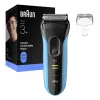 Elektrorasierer BRAUN Series 3 3040 aufladbar schwarz/blau, Modell 3040