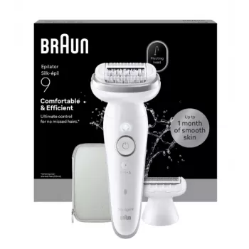 Braun Silk-épil 9 Silk·épil 9 9-030 40-Pinzetten Weiß