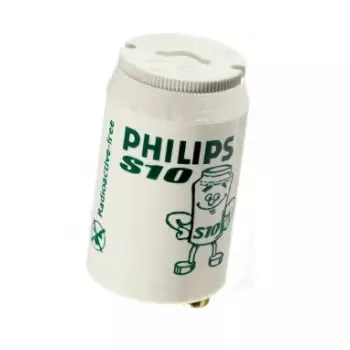 Lampenstarter Philips S10 4–65W SIN 220–240V Weiß, 21,5×40,3 mm, 65 W