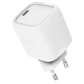 Ladegerät Trust Maxo 30W USB-C GaN Ladegerät für den Innenbereich Schnellladung Weiß