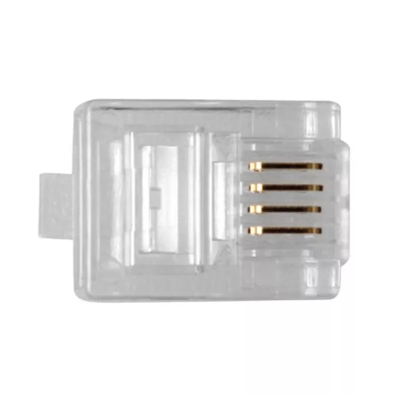 ACT RJ11 (4P/4C) Modularstecker für Flachkabel