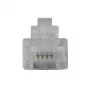 ACT RJ11 (6P/4C) modularer Steckverbinder für Rundkabel mit Massivleitern