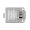 ACT RJ11 (6P/4C) modularer Steckverbinder für Rundkabel mit Massivleitern