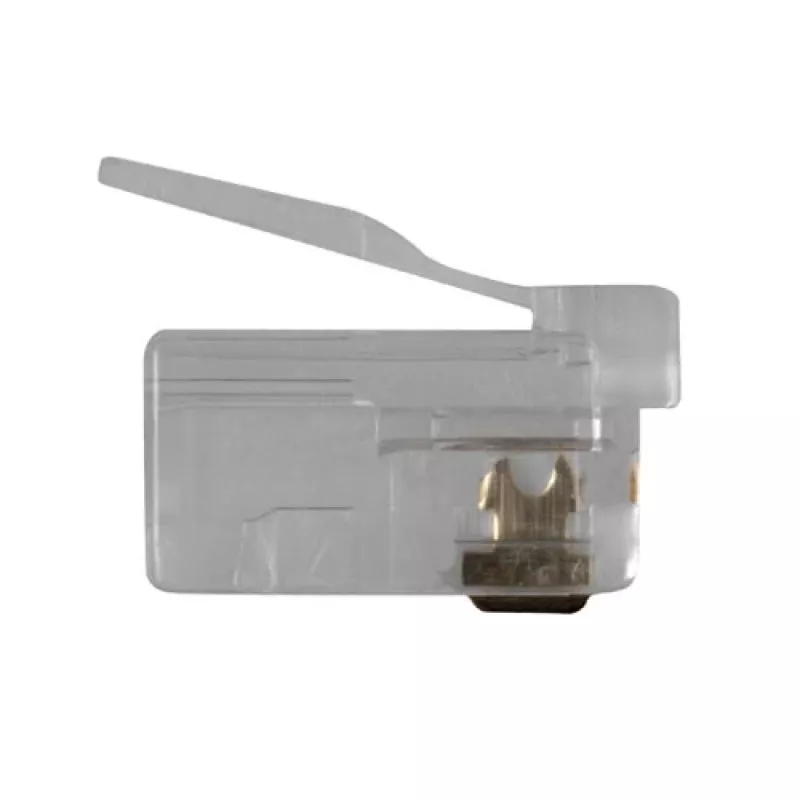 ACT RJ11 (6P/4C) modularer Steckverbinder für Rundkabel mit Massivleitern