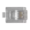 ACT RJ11 (6P/4C) modularer Steckverbinder für Rundkabel mit Massivleitern